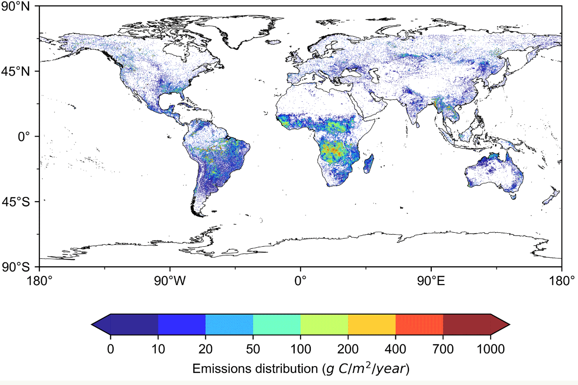 首次！国产卫星量化全球生物质燃烧碳排放量